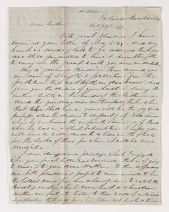 Thumbnail for Simeon Miller letter to Justin Perkins, 1848 March 20 - Image 1