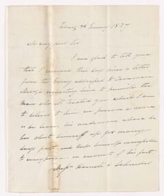 Thumbnail for Alexander Nisbet letter to Justin Perkins, 1837 January 3 - Image 1