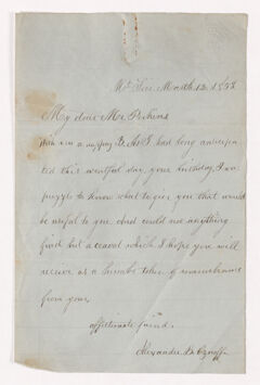 Thumbnail for Alexander B. Ozoroff letter to Justin Perkins, 1858 March 12