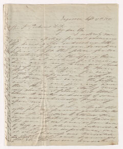 Thumbnail for Josiah Peabody letter to Justin Perkins, 1846 September 17 - Image 1