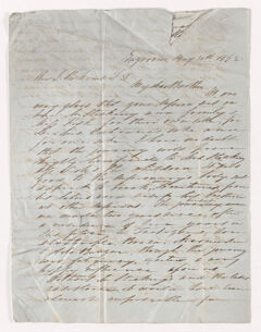 Thumbnail for Josiah Peabody letter to Justin Perkins, 1848 May 30 - Image 1