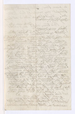 Thumbnail for Henry Martyn Perkins letter to Justin Perkins, 1861 February 24 to March 13 - Image 1