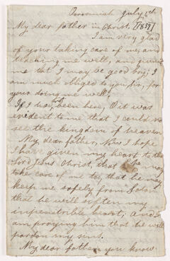 Thumbnail for John Hermas letter to Justin Perkins, 1839 July 1 - Image 1