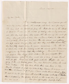Thumbnail for Judith Grant Perkins letter to Justin Perkins, 1849 May 7 to 8 - Image 1