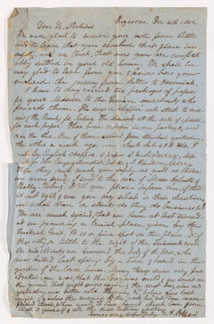 Thumbnail for George Adams Pollard letter to Justin Perkins, 1862 December 6 - Image 1