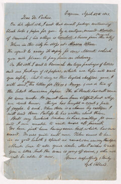 Thumbnail for George Adams Pollard letter to Justin Perkins, 1863 April 27