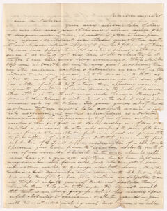 Thumbnail for Philander Oliver Powers letter to Justin Perkins, 1846 August 6 - Image 1