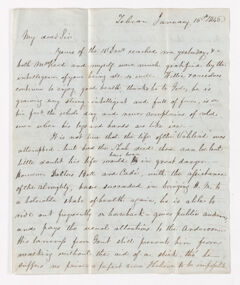 Thumbnail for Joseph Reed letter to Justin Perkins, 1846 January 16 - Image 1