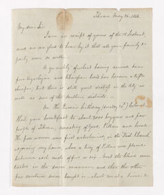 Thumbnail for Joseph Reed letter to Justin Perkins, 1846 May 26 - Image 1