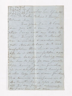 Thumbnail for Sarah Jane Foster Rhea letter to Justin, Charlotte Bass, and Henry Martyn Perkins, 1869 September 4 - Image 1