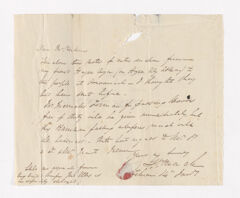 Thumbnail for James Pringle Riach letter to Justin Perkins, January 14 - Image 1