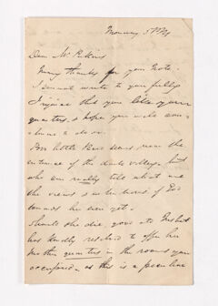 Thumbnail for James Pringle Riach letter to Justin Perkins - Image 1
