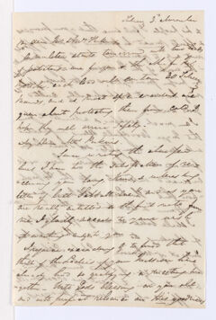 Thumbnail for James Pringle Riach letter to Charlotte Bass and Justin Perkins, November 3 - Image 1