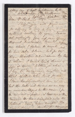 Thumbnail for Sophia Riach letter to Justin Perkins, 1867 September 28 to 1868 January 31 - Image 1