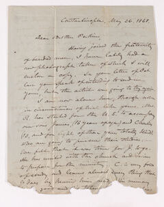 Thumbnail for Elias Riggs letter to Justin Perkins, 1868 May 26 - Image 1