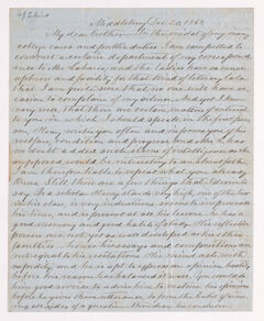 Thumbnail for Benjamin Labaree letter to Justin Perkins, 1863 December 20 - Image 1