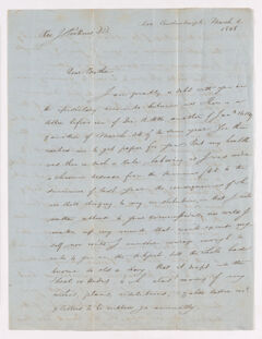 Thumbnail for William Gottlieb Schauffler letter to Justin Perkins, 1848 March 1 - Image 1
