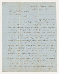 Thumbnail for Selah Burr Treat letter to Justin Perkins, 1862 December 19 - Image 1