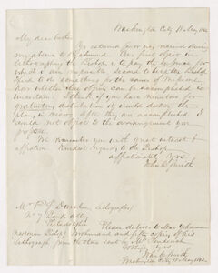 Thumbnail for John Cross Smith letter to Justin Perkins, 1842 May 18 - Image 1