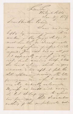 Thumbnail for Henry Smith letter to Justin Perkins, 1859 January 27 - Image 1