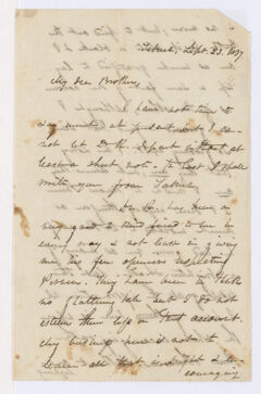 Thumbnail for Horatio Southgate letter to Justin Perkins, 1837 September 23 - Image 1