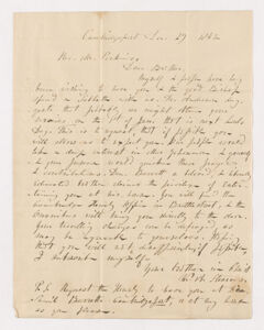 Thumbnail for William Augustus Stearns letter to Justin Perkins, 1842 December 29 - Image 1