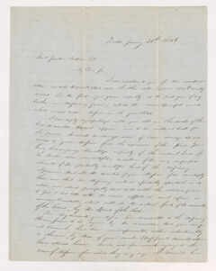 Thumbnail for Charles Stoddard letter to Justin Perkins, 1846 January 31 - Image 1