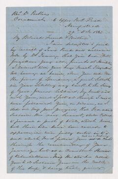 Thumbnail for Andrew Steedman letter to Justin Perkins, 1863 October 29 - Image 1