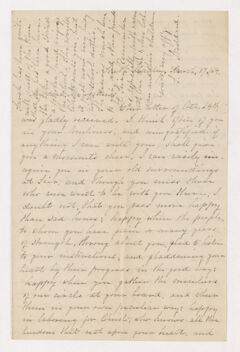 Thumbnail for Sophia Dana Hazen Stoddard letter to Justin Perkins, 1864 March 17 - Image 1