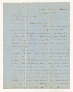 Thumbnail for Selah Burr Treat letter to Justin Perkins, 1863 July 31 - Image 1