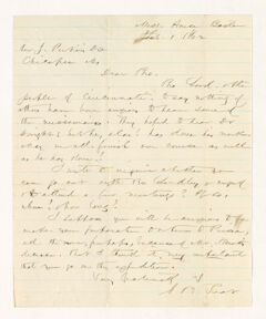 Thumbnail for Selah Burr Treat letter to Justin Perkins, 1862 February 1 - Image 1