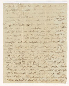 Thumbnail for Ira Tracy letter to Justin Perkins, 1838 November 4 - Image 1