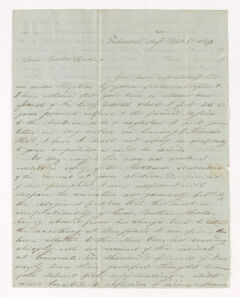 Thumbnail for William Howe Thompson letter to Justin Perkins, 1847 September 6 - Image 1