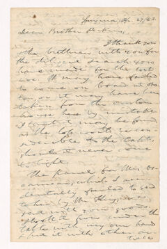 Thumbnail for Daniel Temple letter to Justin Perkins, 1843 April 27 - Image 1