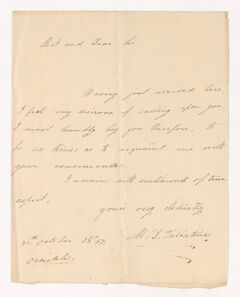 Thumbnail for Mesrob David Taliatine letter to Justin Perkins, 1837 October 31 - Image 1