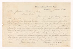 Thumbnail for Langdon S. Ward letter to Justin Perkins, 1863 June 8
