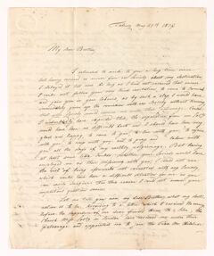 Thumbnail for John Theodore Wolters letter to Justin Perkins, 1837 May 27 - Image 1
