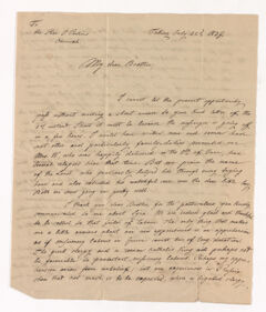 Thumbnail for John Theodore Wolters letter to Justin Perkins, 1837 July 22 - Image 1