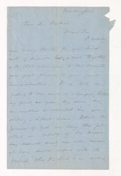 Thumbnail for Elizabeth Wheelwright letter to Justin Perkins - Image 1