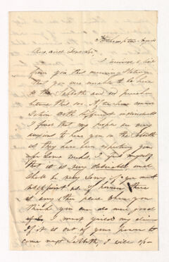 Thumbnail for Morris E. White letter to Justin Perkins, August 1 - Image 1