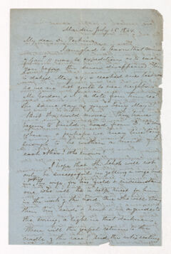 Thumbnail for William Frederic Williams letter to Justin Perkins, 1864 July 26 - Image 1