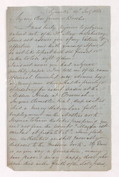 Thumbnail for George Woodfall letter to Justin Perkins, 1863 July 14 - Image 1