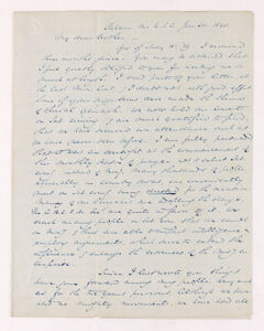 Thumbnail for Samuel Melancthon Worcester letter to Justin Perkins, 1840 January 20 - Image 1