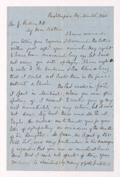 Thumbnail for Austin Hazen Wright letter to Justin Perkins, 1863 March 2 - Image 1