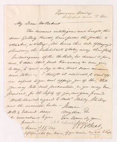 Thumbnail for P. P. Zohrab letter to Justin Perkins, 1837 May 21 - Image 1