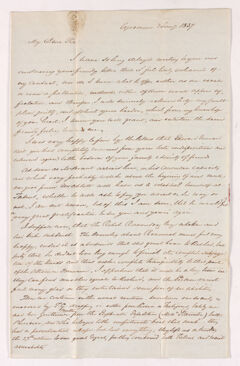 Thumbnail for P. P. Zohrab letter to Justin Perkins, 1837 January 7 - Image 1