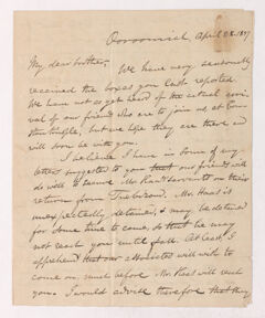 Thumbnail for Justin Perkins letter to Thomas Pinkney Johnston, 1837 April 28 - Image 1