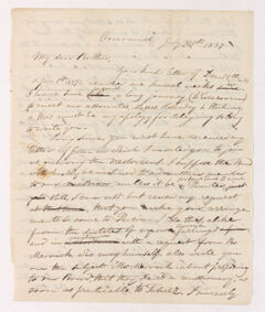 Thumbnail for Justin Perkins letter to Ebenezer Burgess, 1837 July 27 - Image 1