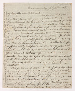 Thumbnail for Justin Perkins letter to Edward and Orra White Hitchcock, 1843 July 28 - Image 1
