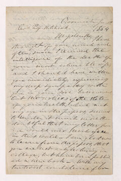Thumbnail for Justin Perkins letter to Edward Hitchcock, 1864 January 1 - Image 1